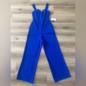 Crystal Sky Royal Blue Wide-Leg Jumpsuit – NWT, Size Small